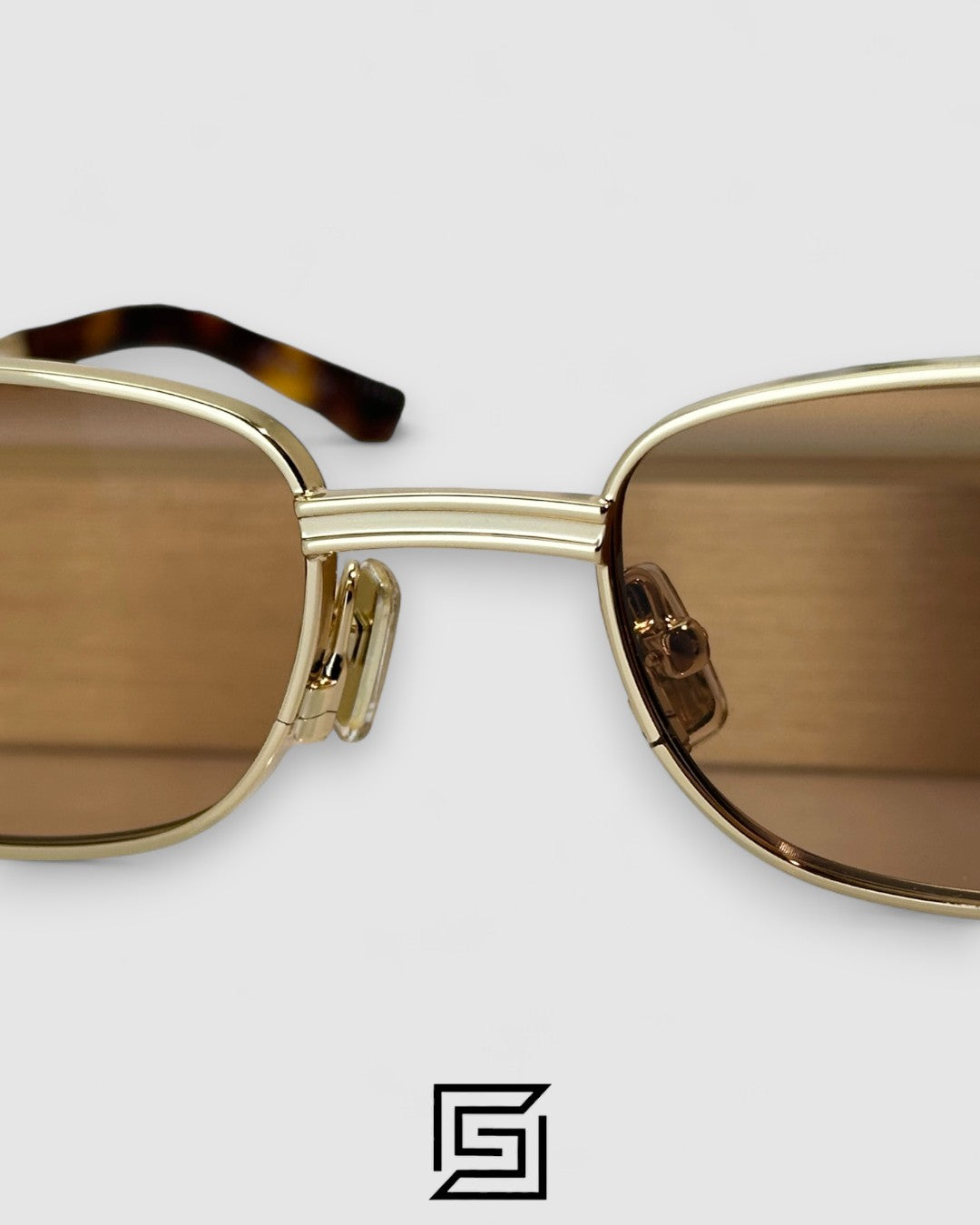 Bottega Veneta BV1381S Brown Lenses Gold Frame