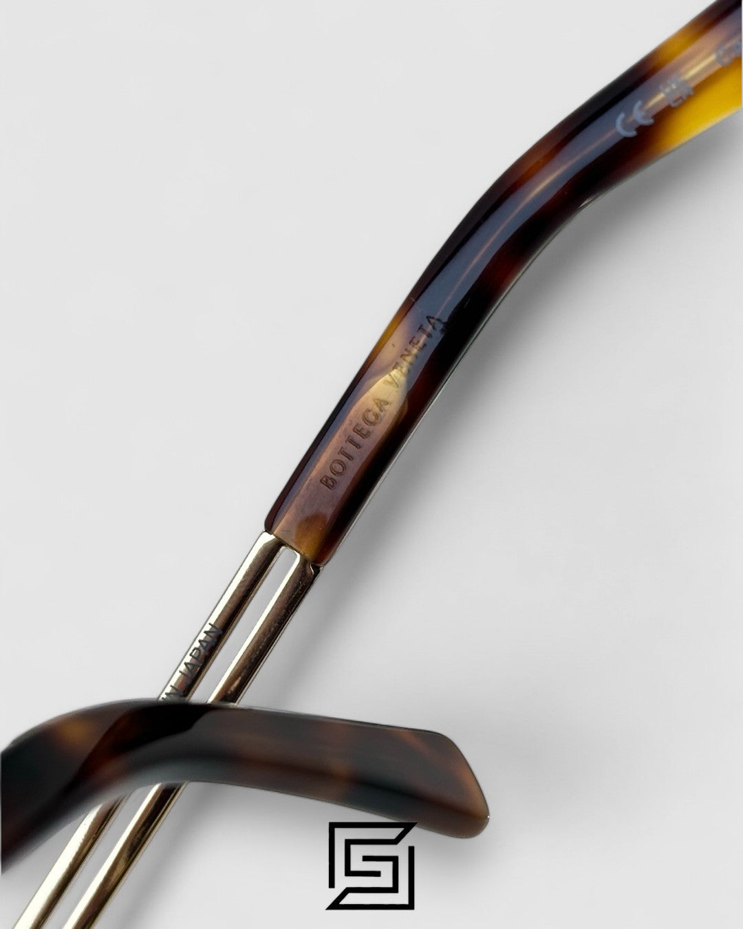 Bottega Veneta BV1381S Brown Lenses Gold Frame
