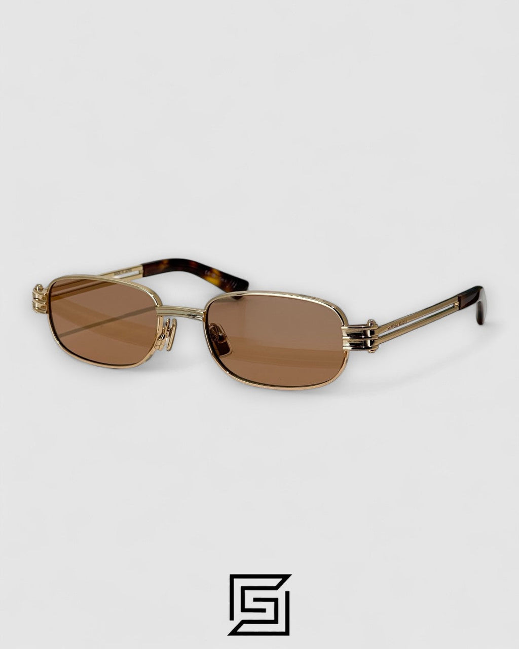 Bottega Veneta BV1381S Brown Lenses Gold Frame