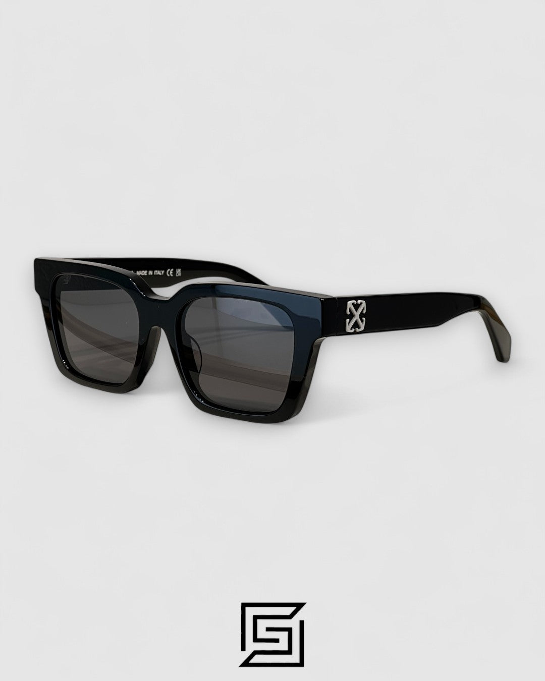 Off-White OER111 عدسات سوداء إطار أسود