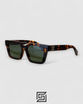 Off-White OER111 Olive Lenses Tiger Brown Frame