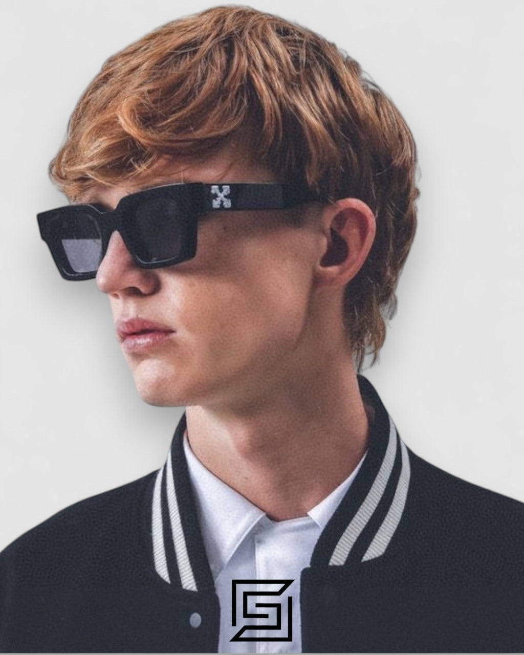 Off-White OER111 عدسات سوداء إطار أسود