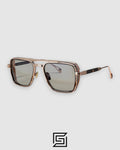 MAYBACH The PADKYLOBI Silver Reflection Lenses Rose Gold Frame