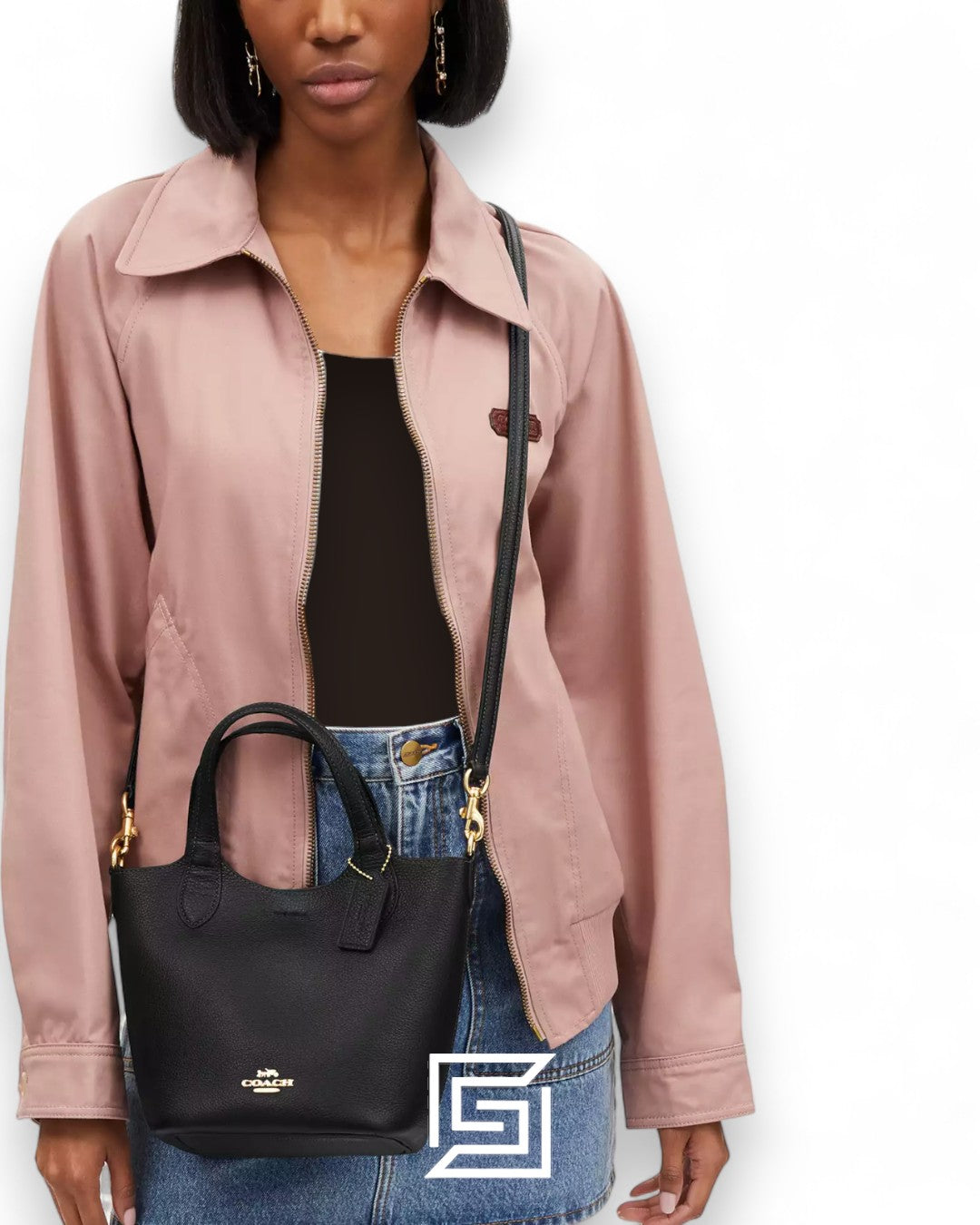 Coach Hanna Bucket Bag CR168 Black