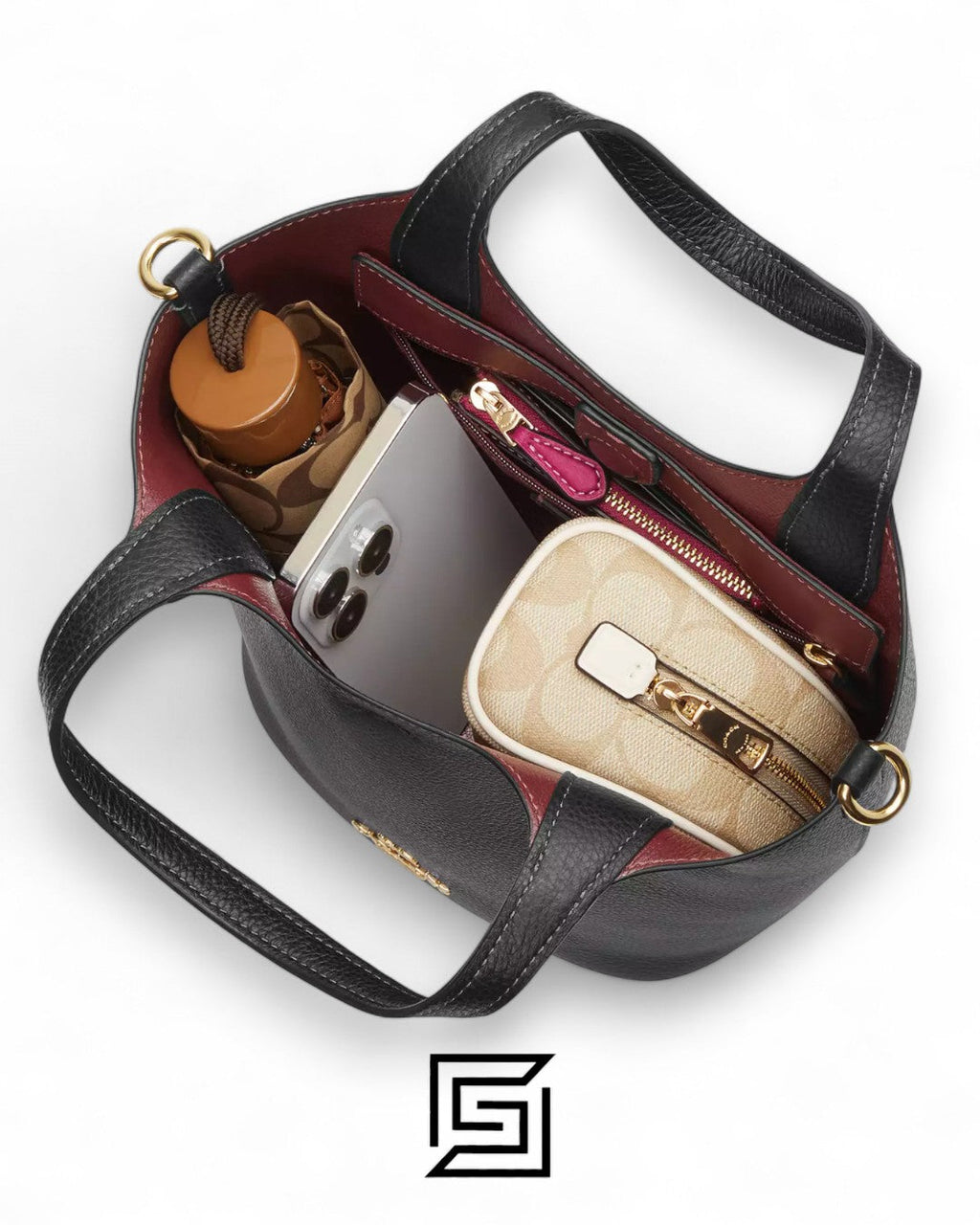 Coach Hanna Bucket Bag CR168 Black