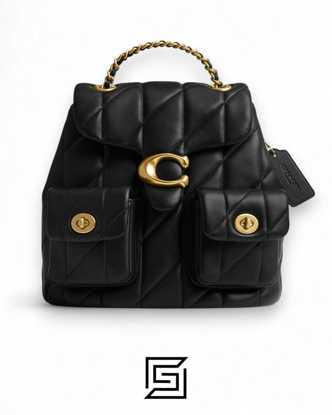 Coach Tabby Backpack With Quilting CU076 Black