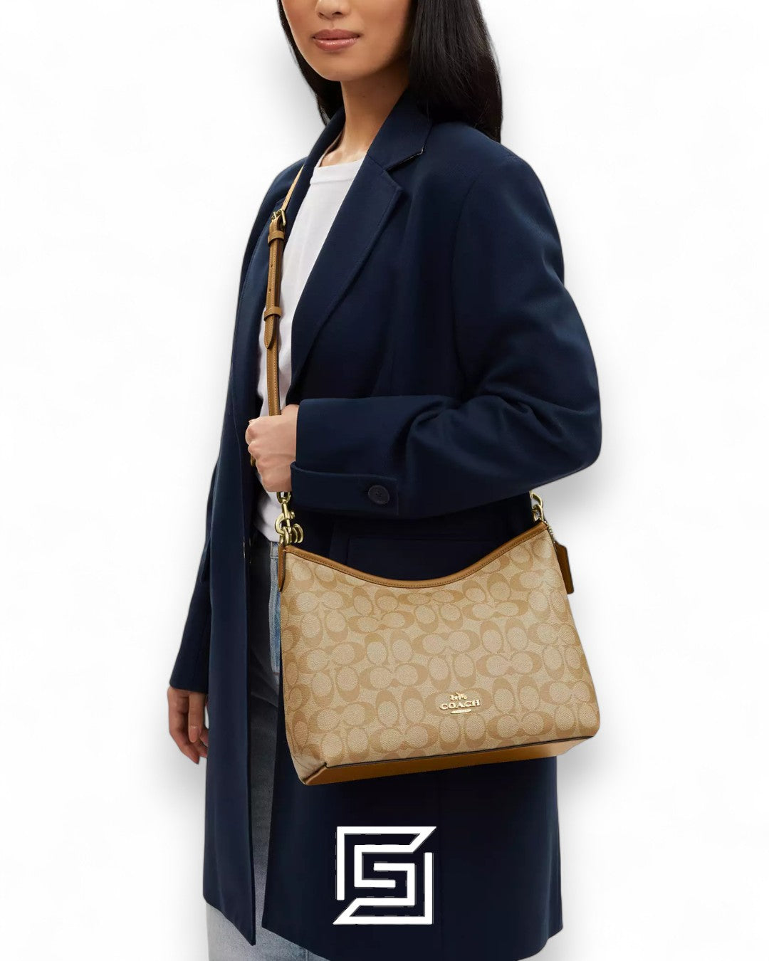 Coach Laurel Shoulder Bag In Signature Canvas CR149 Khaki