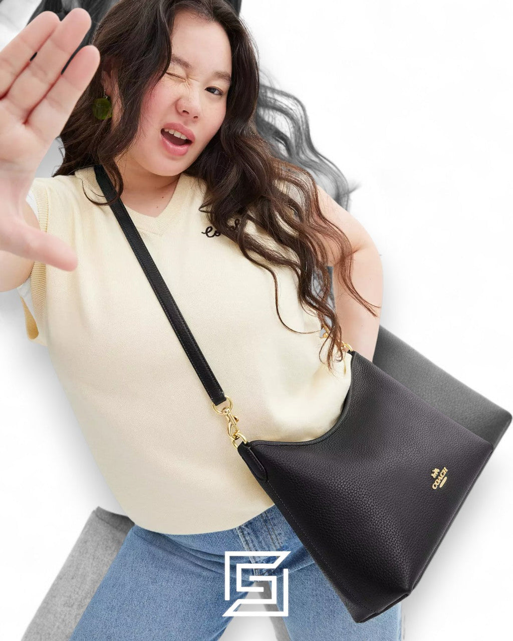 Coach Laurel Shoulder Bag In Signature Canvas CR149 Black