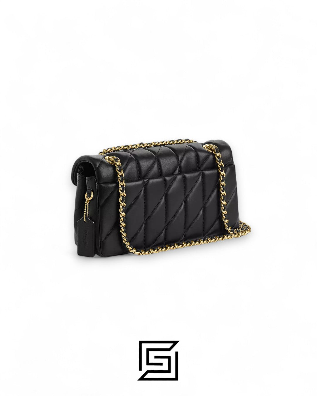Coach Tabby Shoulder Bag 26 With Pillow Quilting Black Gold – Style No. CP150