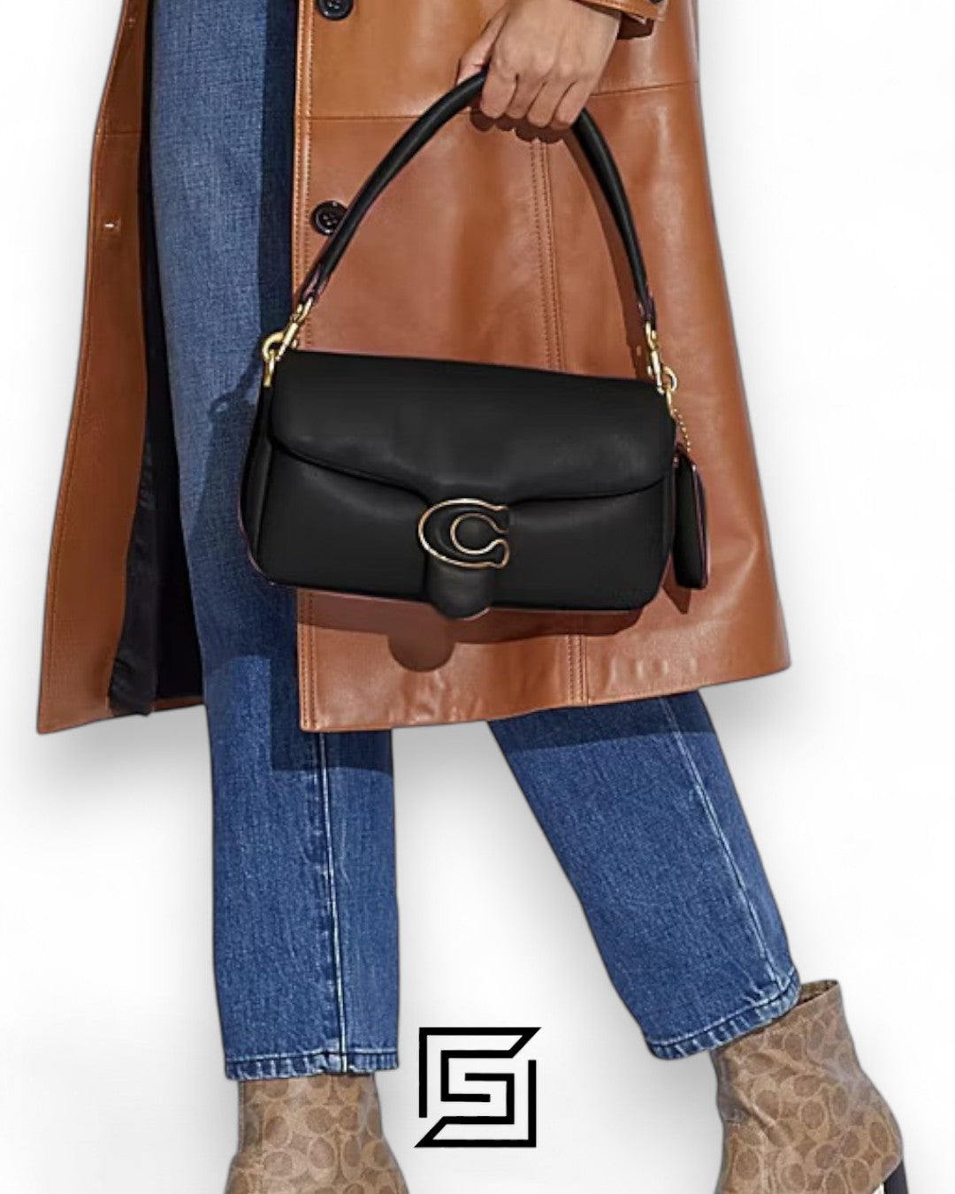 Coach PILLOW TABBY SHOULDER BAG 26 Black - Style C0772 B4/BK