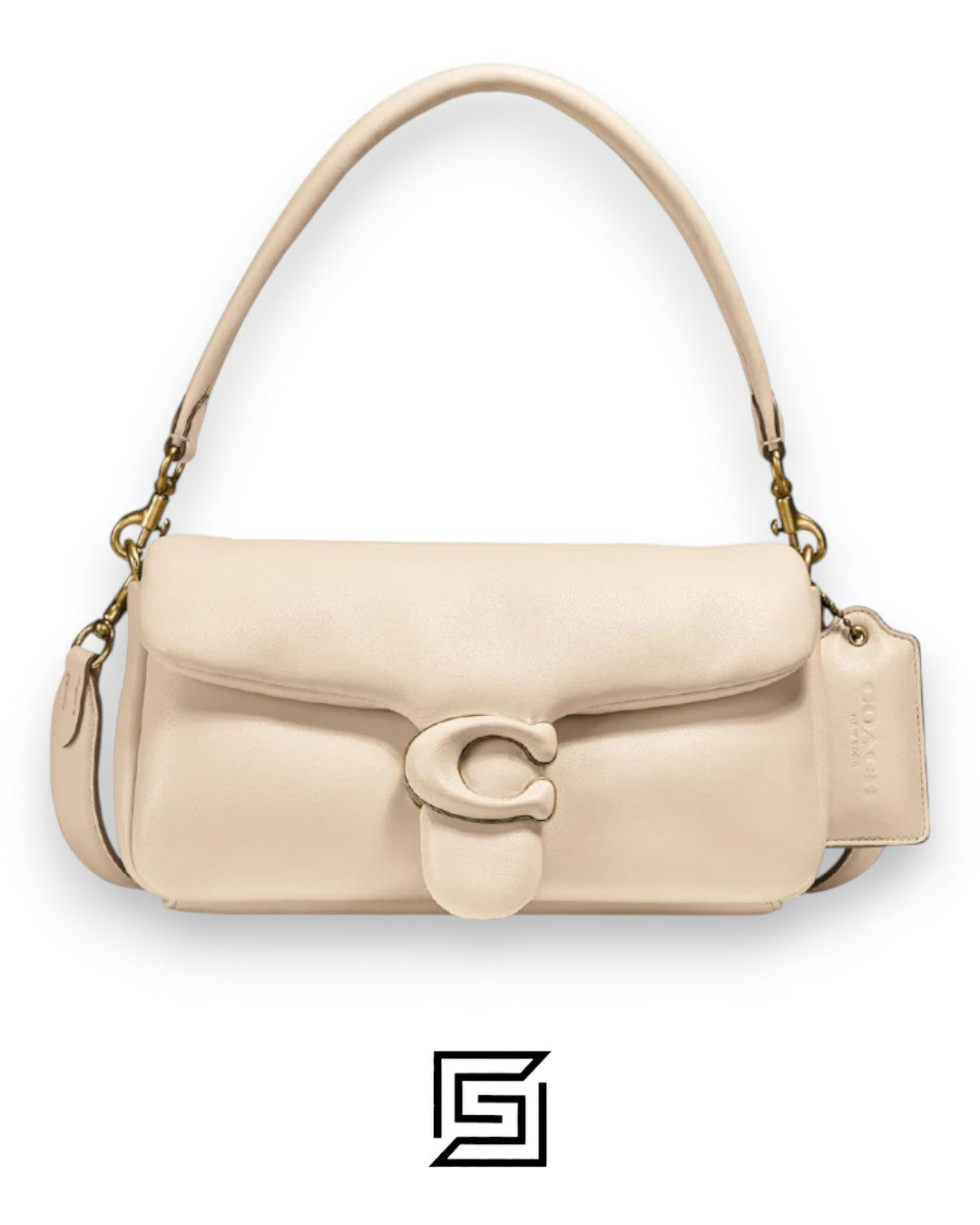 حقيبة كتف PILLOW TABBY 26 من Coach باللون الكريمي - طراز C0772