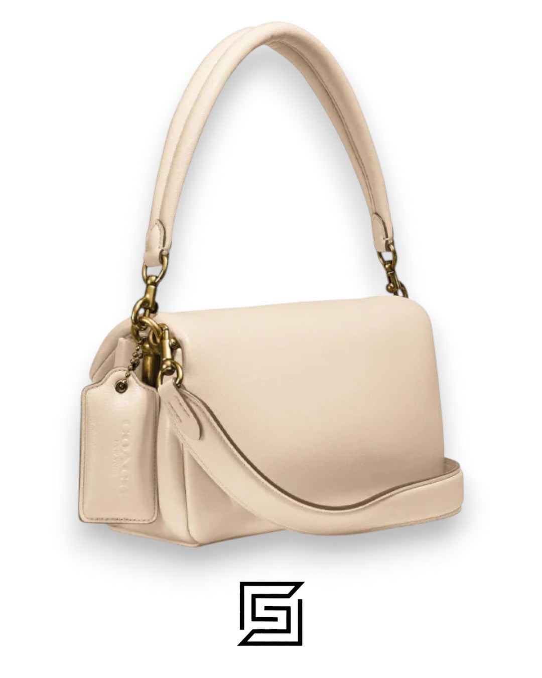 حقيبة كتف PILLOW TABBY 26 من Coach باللون الكريمي - طراز C0772