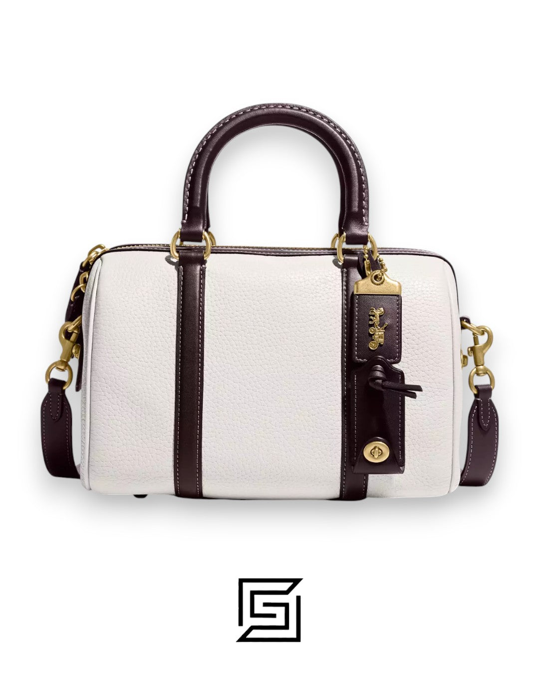 Coach Ruby Satchel 25 In Colorblock White Style No. C8530