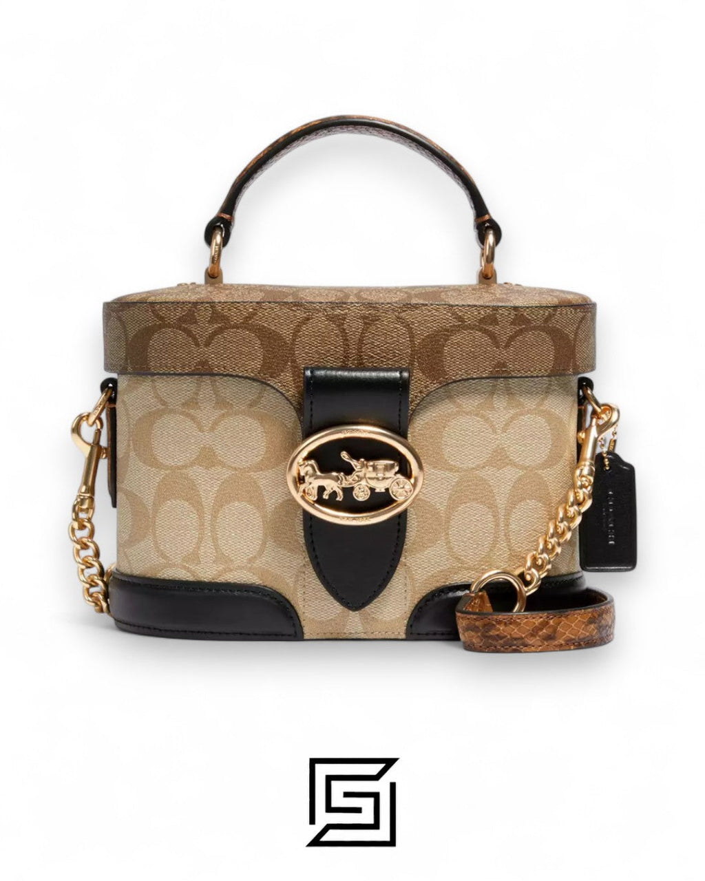 Coach Georgie Gem Crossbody In Blocked Signature Canvas  – Style No. 5504