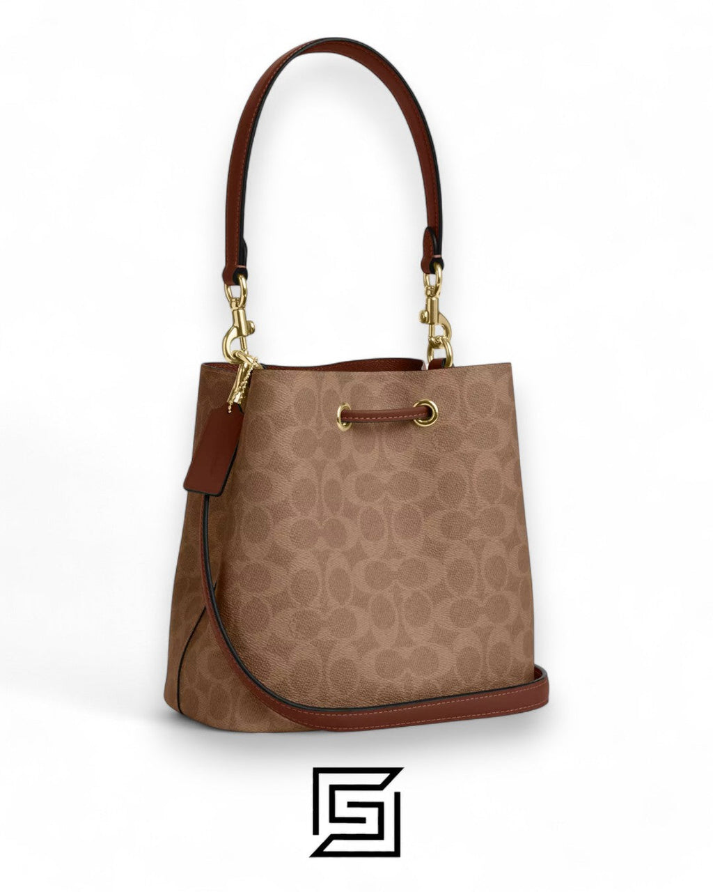 Coach Rowan Bucket Bag In Signature Canvas Brown – Style No. CBH07