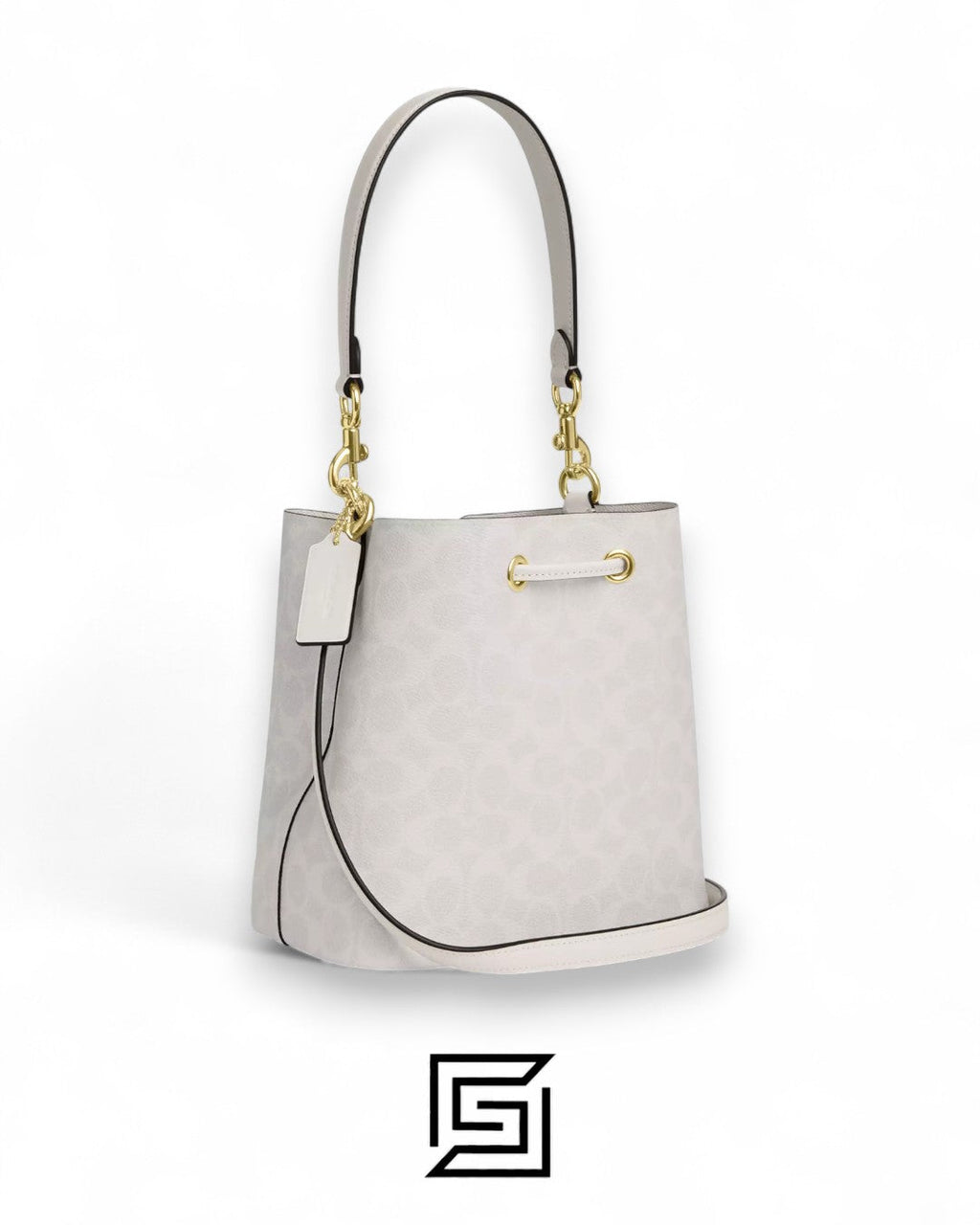 Coach Rowan Bucket Bag In Signature Canvas White – Style No. CBH07