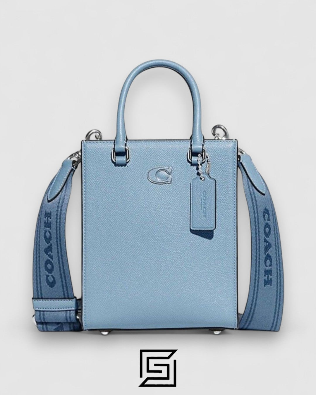 Coach Tote 16 With Signature Canvas Blue  – Style No. CJ795