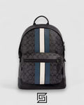 Coach West Backpack In Signature Canvas With Varsity Stripe – Style No. 3001