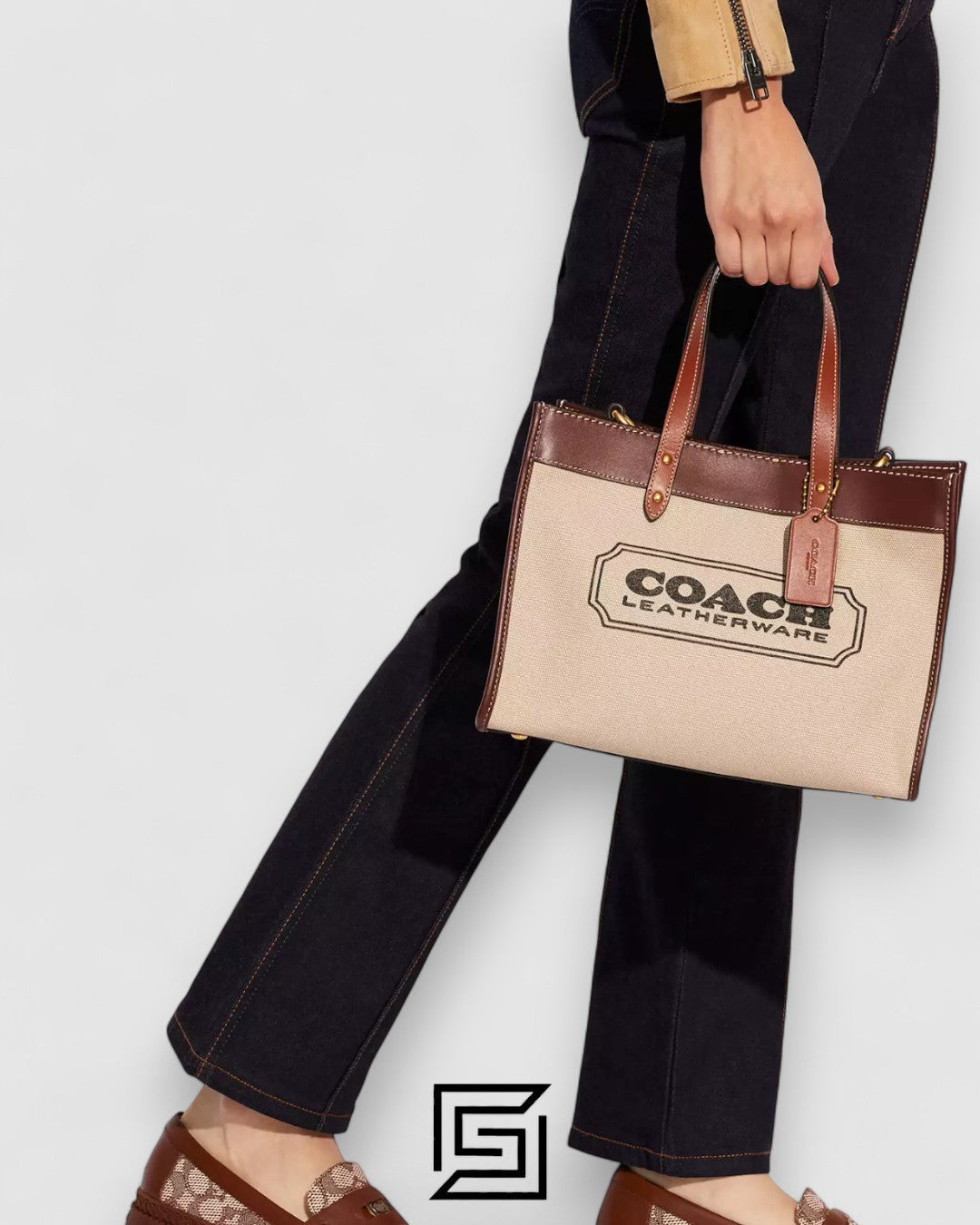 Coach Field Tote 30 With Coach Badge – Style No. C8459