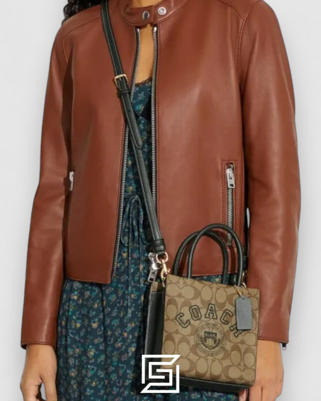 Coach Mini Cally Crossbody in Signature Canvas with Varsity Motif – Style No. CF381