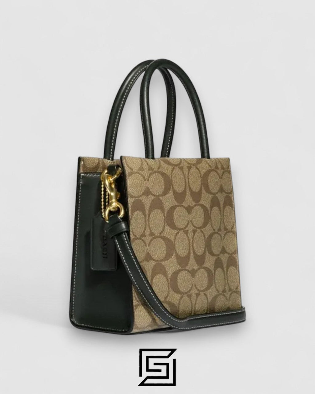 Coach Mini Cally Crossbody in Signature Canvas with Varsity Motif – Style No. CF381