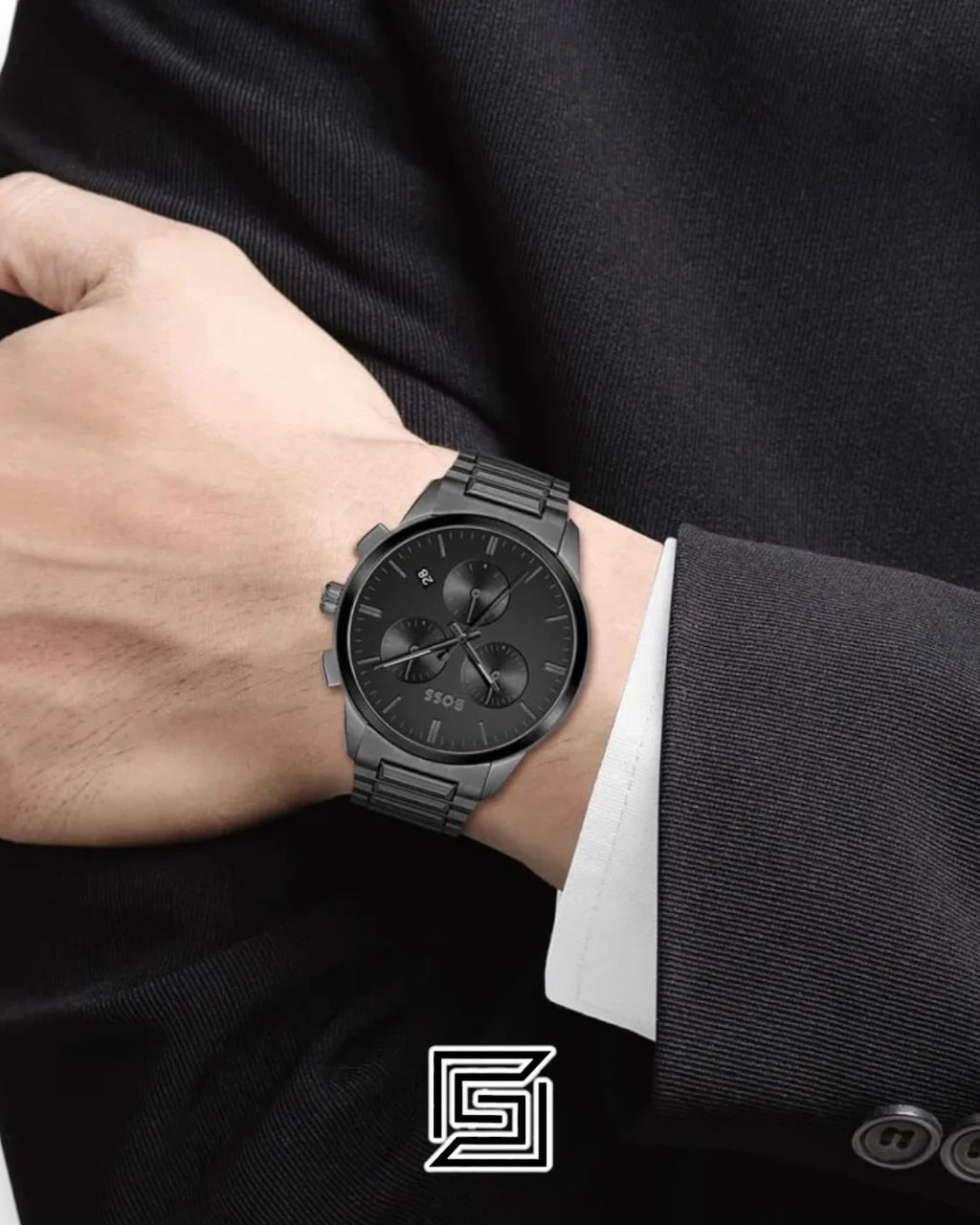 Boss 1513929 Men's Chronograph Grey Stainless Steel Watch