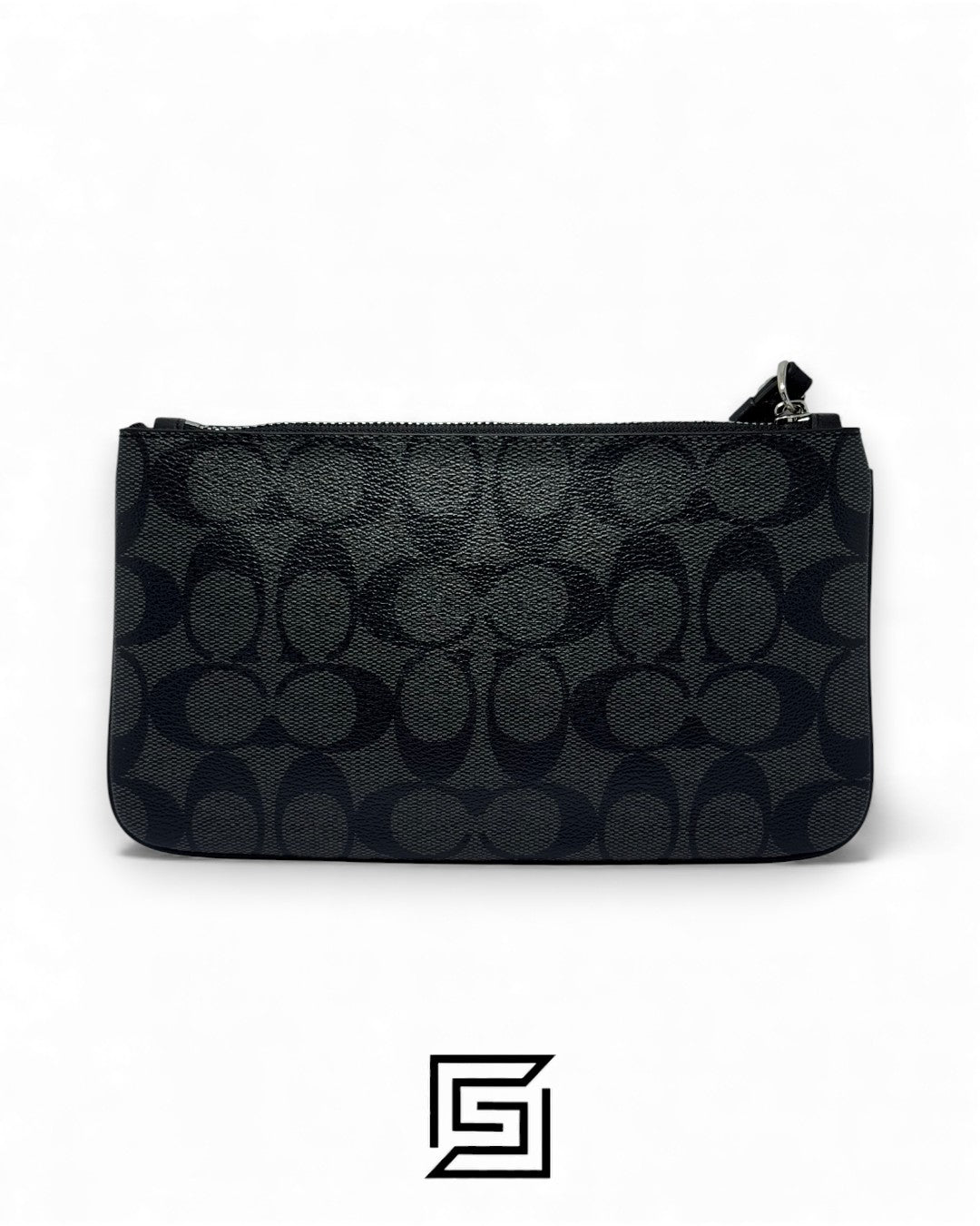 مدرب Large Wristlet قماشي بنقشة الماركة الرمادي رقم الموديل F58695