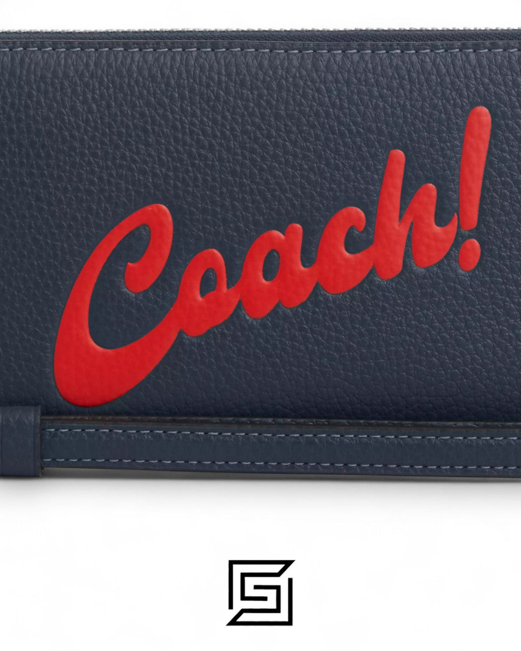 Coach Long Zip Around Wallet with Coach Graphic Blue Style No. CU381