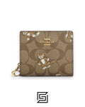 Coach Snap Wallet In Signature Canvas With Dancing Kitten Print – Style No. CC922
