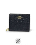 Coach Snap Wallet In Signature Black Style No. C7353