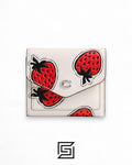 Coach Wyn Small Wallet With Strawberry Print White Style No. CU474