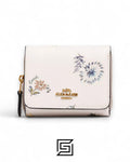 Coach Small Trifold Wallet With Dandelion Floral Print Style No. C2924