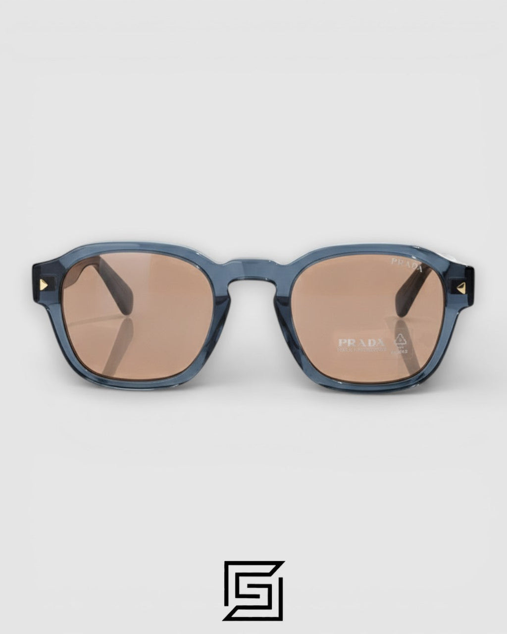 Prada SPR A16 Transparent Blue Frame with Red Lenses