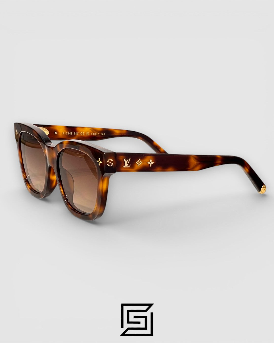 Louis Vuitton Z1524E Tiger Brown Frame with Honey Lenses