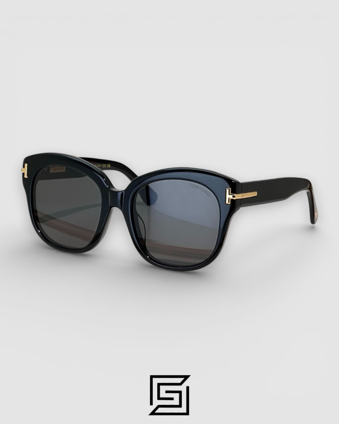 Tom Ford FT1235 Black Lenses and Black Frame - Luxury Square Sunglasses