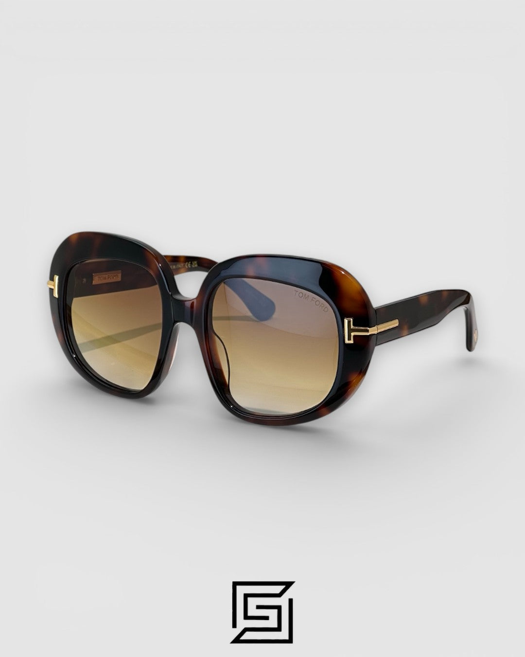 Tom Ford FT1237 Honey Lenses and Tiger Brown Frame Sunglasses
