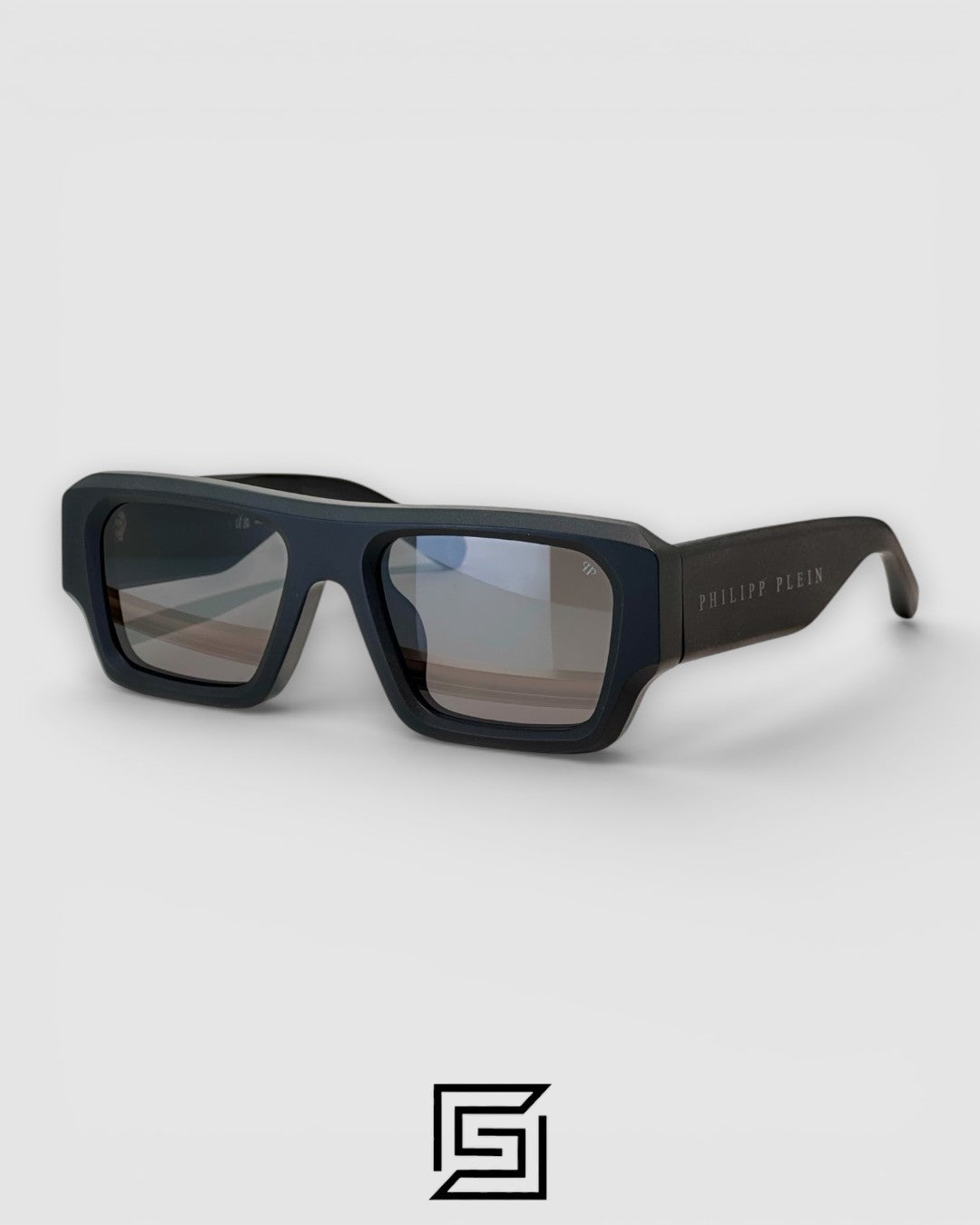 نظارات شمسية PHILIP PELEN Star SPP144 بعدسات سوداء وإطار أسود مطفأ اللمعة