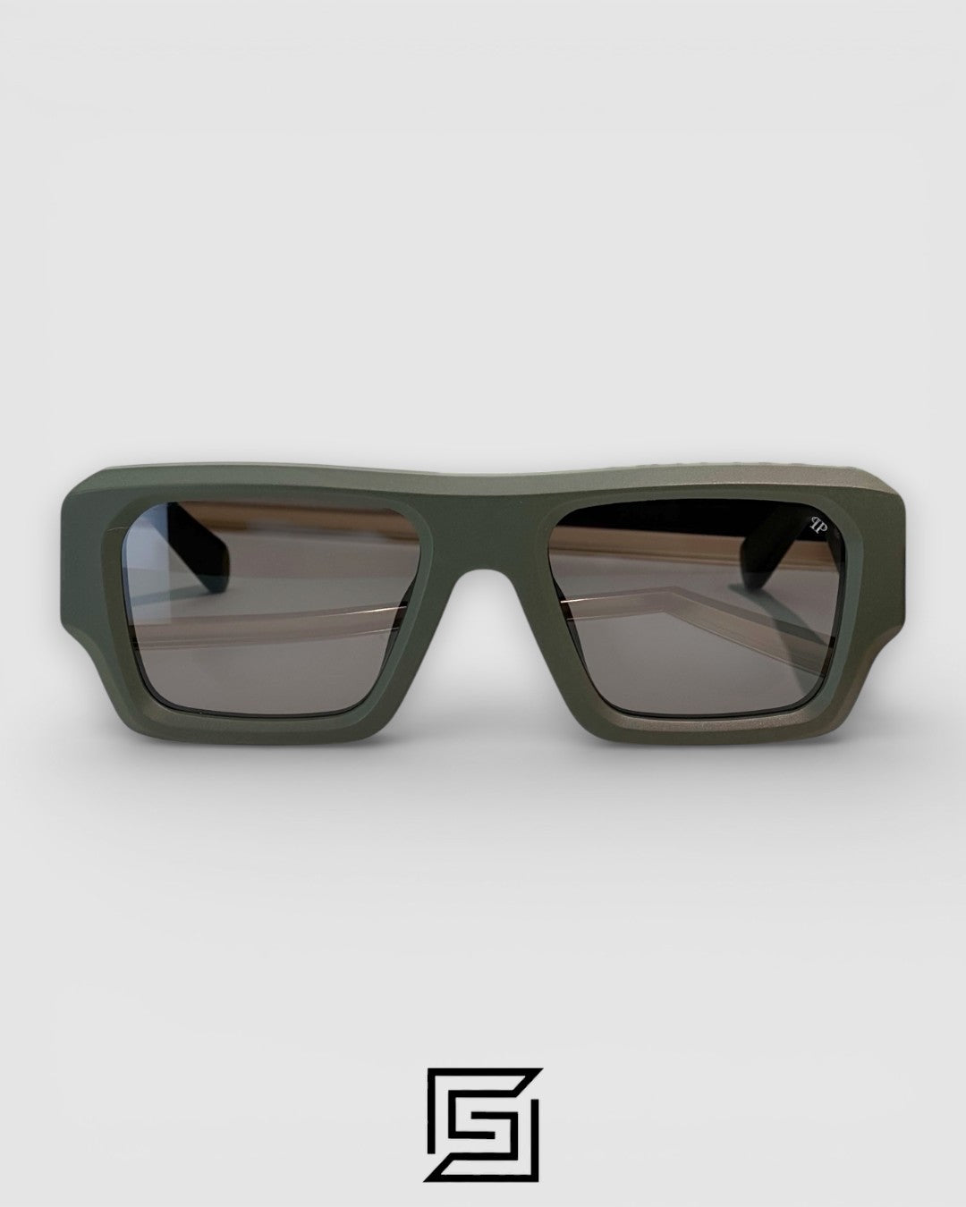 PHILIP PELEN Star SPP144 Black Lenses and Olive Matte Sunglasses
