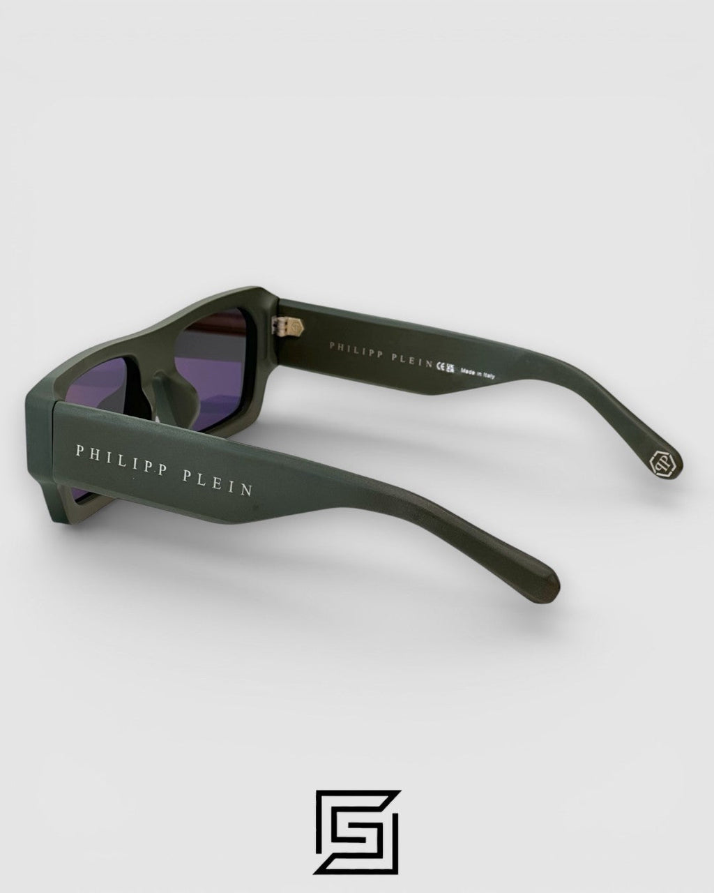 PHILIP PELEN Star SPP144 Black Lenses and Olive Matte Sunglasses