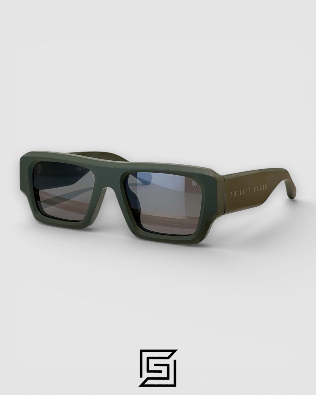 PHILIP PELEN Star SPP144 Black Lenses and Olive Matte Sunglasses