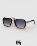 PHILIP PELEN LEGACY SPP131 Grey Lense and Gold Frame Luxury Navigator Sunglasses