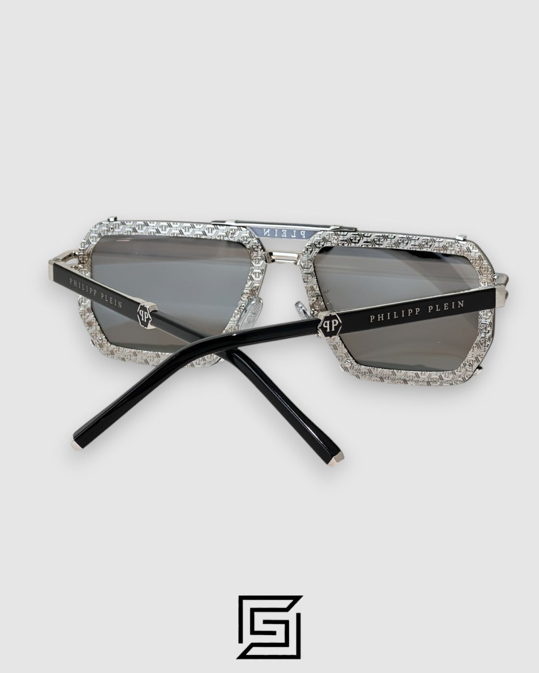 PHILIP PELEN LEGACY SPP131 Silver Mirror Lenses and Silver Frame Luxury Navigator Sunglasses