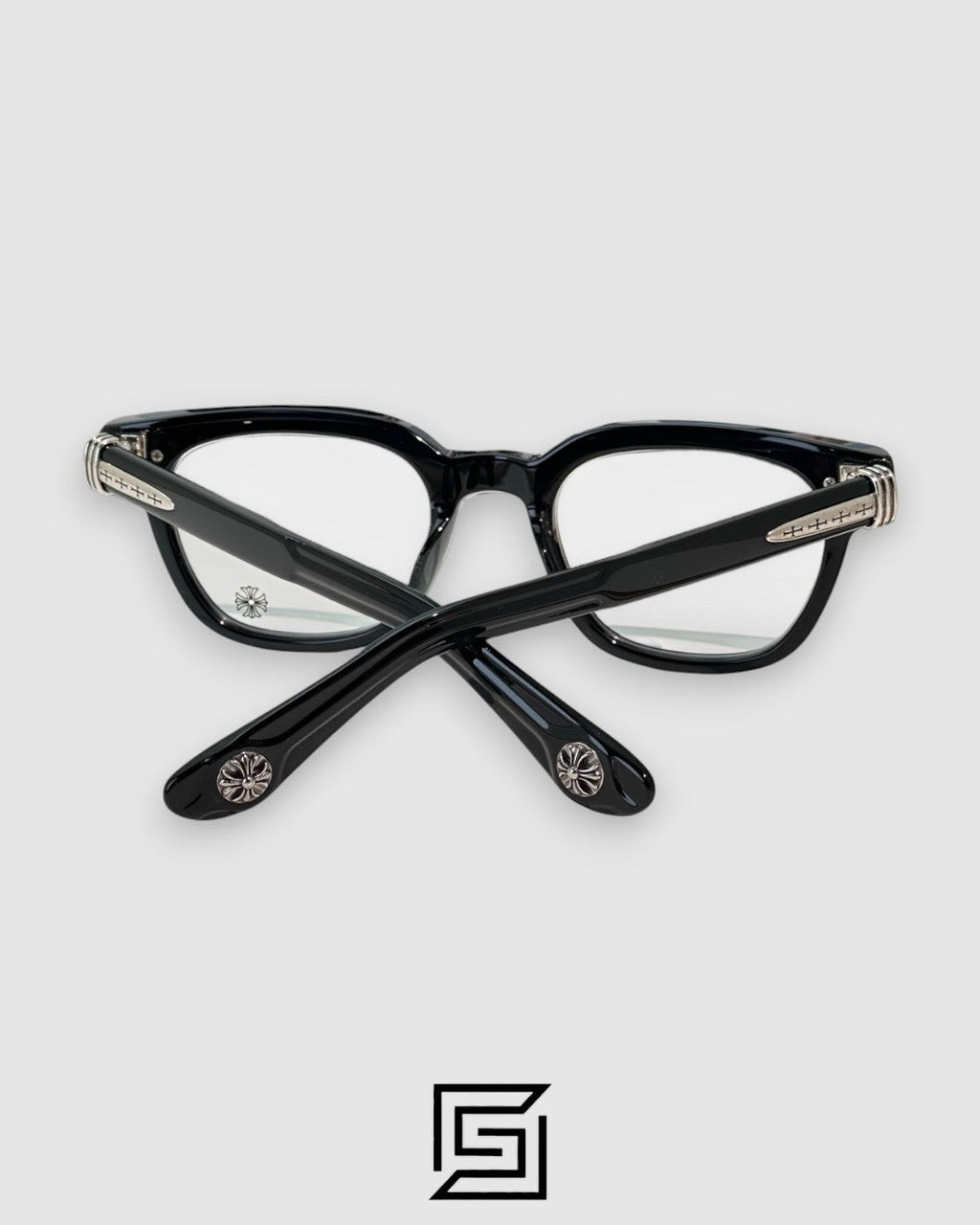 إطار Chrome Hearts DRIPPIN الأسود