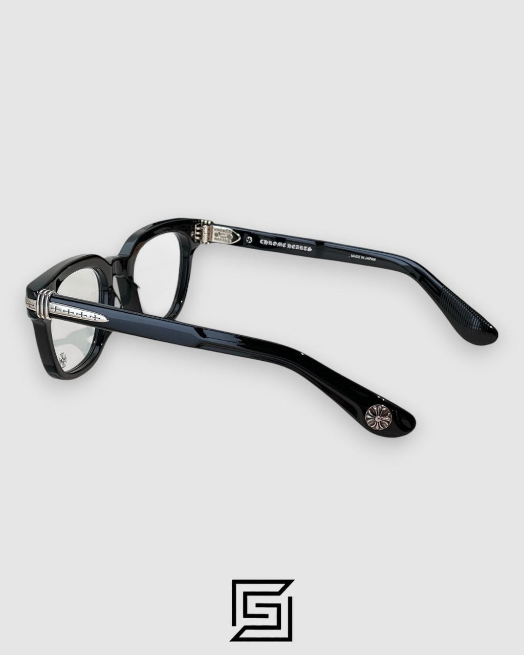 إطار Chrome Hearts DRIPPIN الأسود