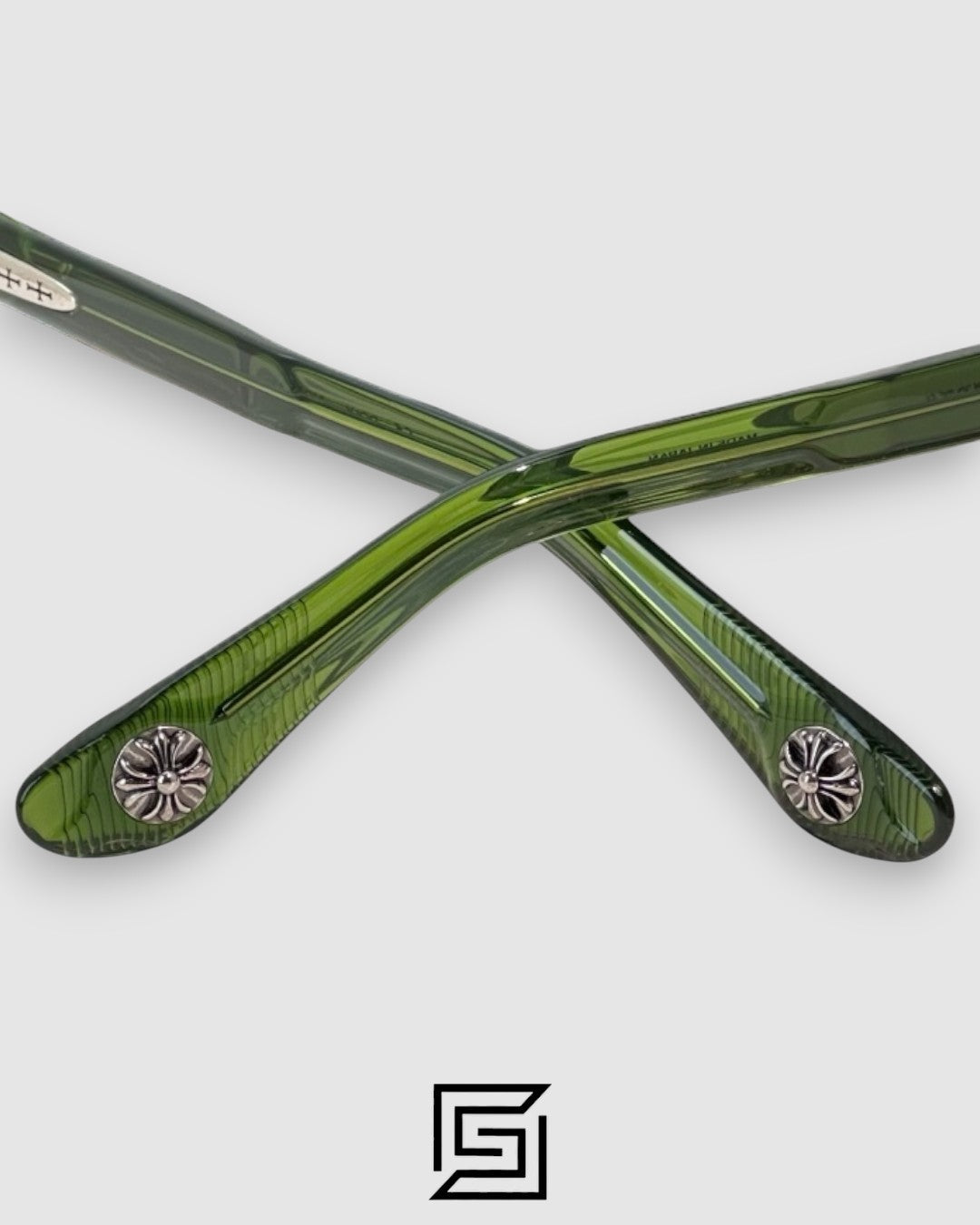 Chrome Hearts DRIPPIN Honey Lenses With Transparent Green  Sunglasses