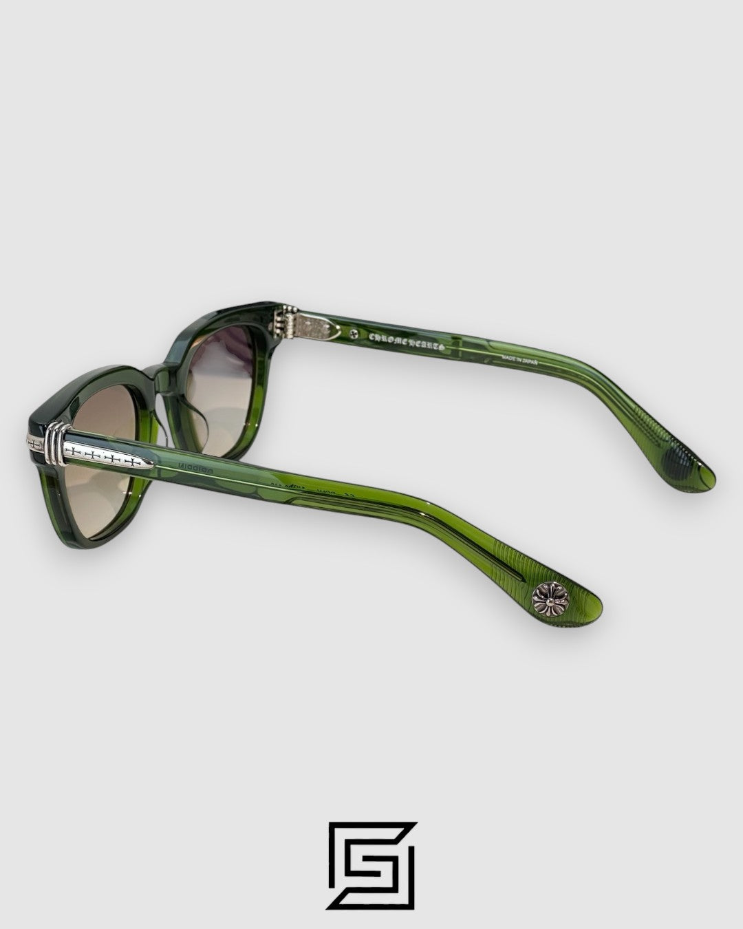 Chrome Hearts DRIPPIN Honey Lenses With Transparent Green  Sunglasses