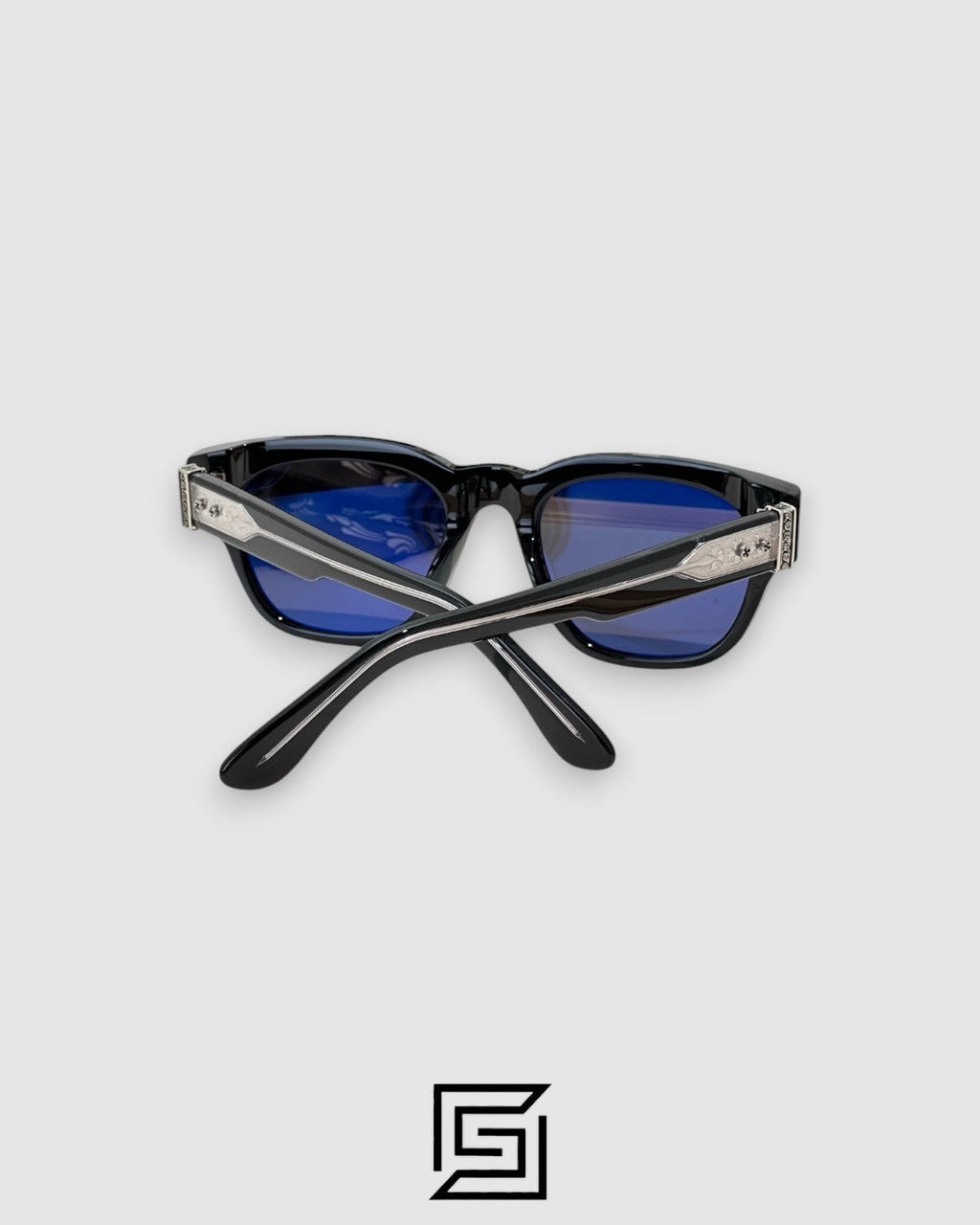 Chrome Hearts MIDIXATHRLL II Black Lenses With Black Frame Sunglasses