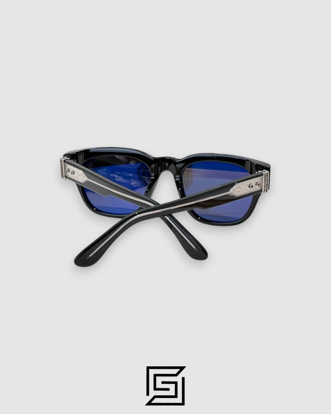 Chrome Hearts MIDIXATHRLL II Black Lenses With Black Frame Sunglasses