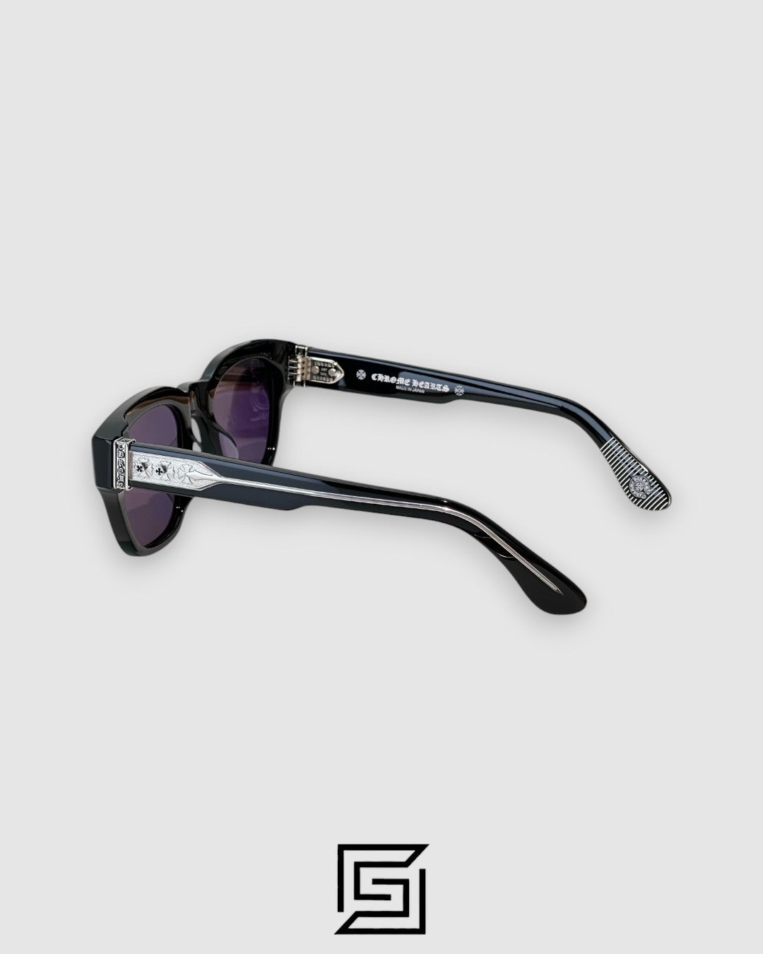 Chrome Hearts MIDIXATHRLL II Black Lenses With Black Frame Sunglasses