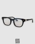 Chrome Hearts BAGGINS Black Frame Silver Metal